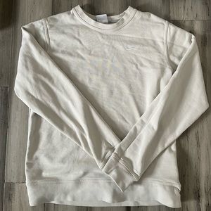 Nike cream crew neck size medium